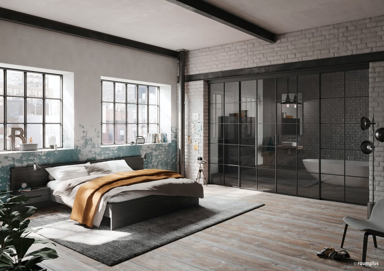
Modern Industrial Loft Style Glass Partition with Sliding Doors
Modern Industrial Loft Style Glass Partition with Sliding Doors